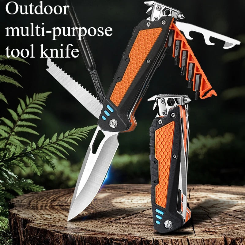 2025 New Outdoor Popular Multi Functional Folding Combination Tool for Convenient Camping and Hiking EDC Survival Equipment