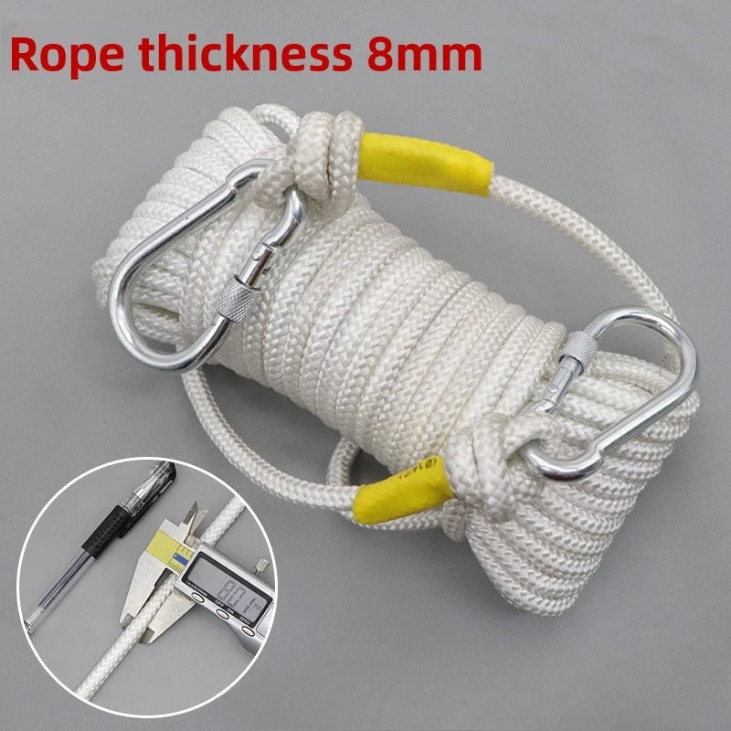 Steel Wire Core Fire High-Rise Fire Rescue Escape Life Rope Aerial Work Anti-Fall Thick Safety Rope