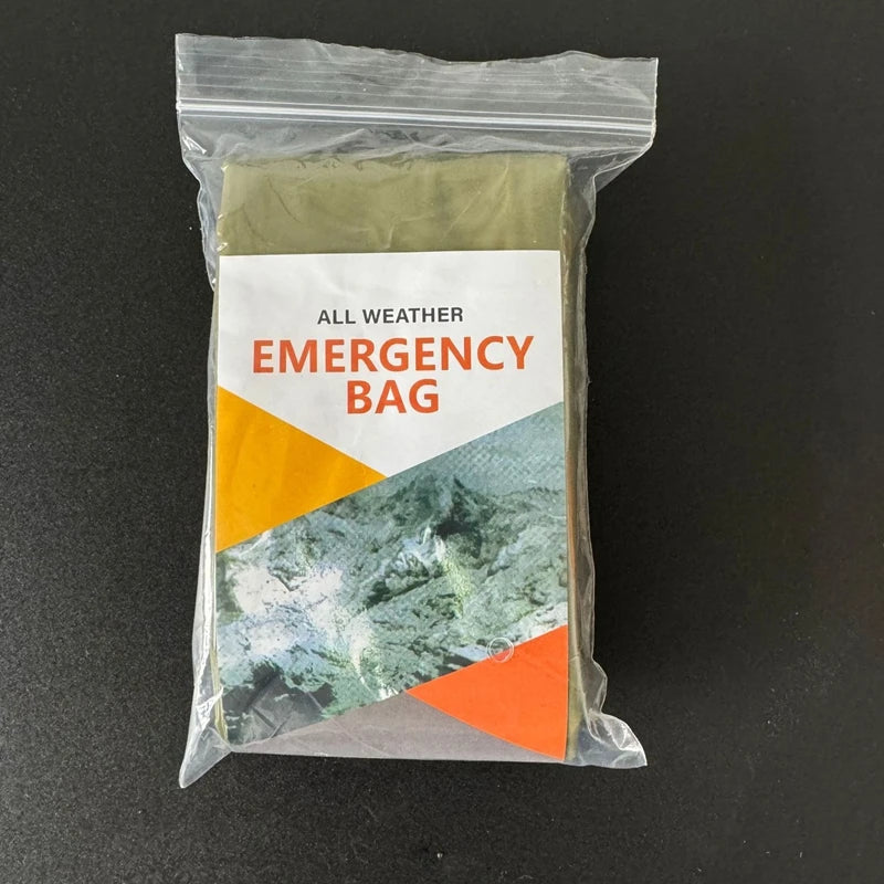 Emergency Sleeping Bag Survival Blanket Thermal Mylar Bivy Sack Lightweight Waterproof Portable Shelter for Camping Hiking