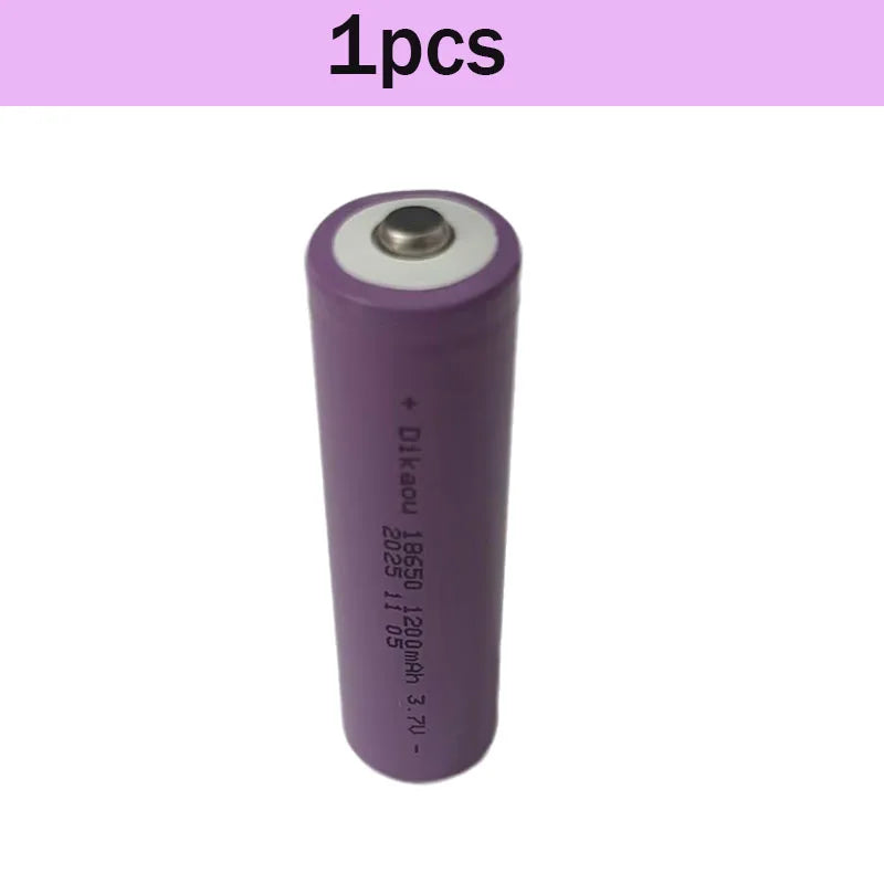 Batería recargable 18650 3.7V con cargador