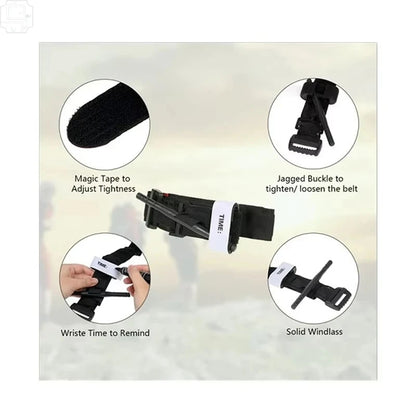 1Pcs Tourniquet Tactical Survival Hemostasis Second Generation Upgrade Repeated Use Strengthen Tourniquet