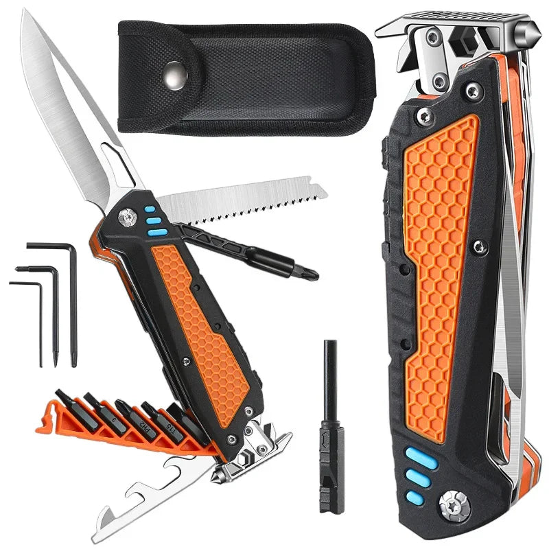 2025 New Outdoor Popular Multi Functional Folding Combination Tool for Convenient Camping and Hiking EDC Survival Equipment