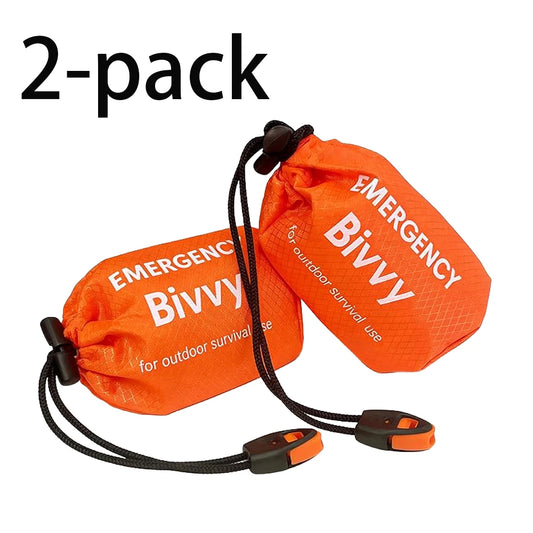 Emergency Sleeping Bag Survival Blanket Thermal Mylar Bivy Sack Lightweight Waterproof Portable Shelter for Camping Hiking