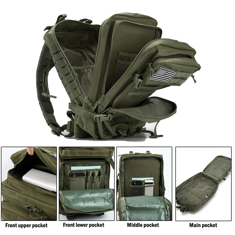 30/50L Tactical Backpacks for Man Hking Outdoor Survival Bags 3P Assault Pack EDC Molle Pack for Trekking Hunting Bag