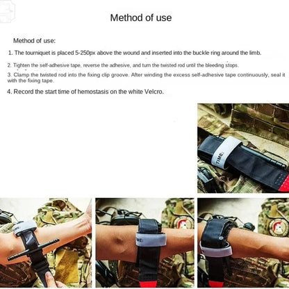 1Pcs Tourniquet Tactical Survival Hemostasis Second Generation Upgrade Repeated Use Strengthen Tourniquet