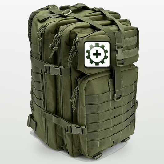 Mochila Táctica 50L con parche VIDA incluida en el Kit Familiar VIDA